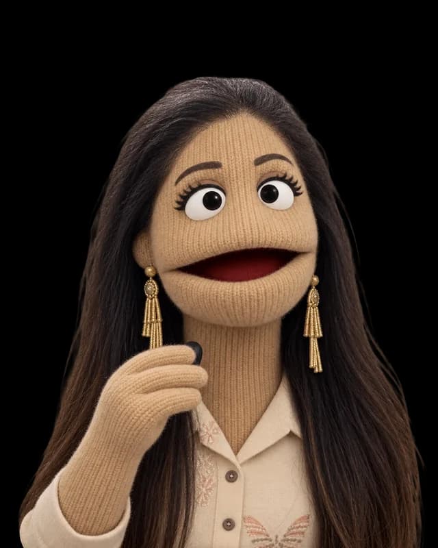 An illustrated portrait of Shirin